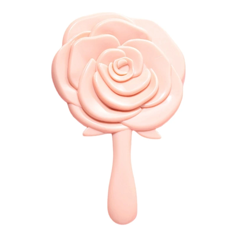 مكياج عتيق بمرآة يدوية للسفر معكوس ثلاثي الأبعاد على شكل وردة هدية عاكسة لمستحضرات التجميل للأم والزوجة