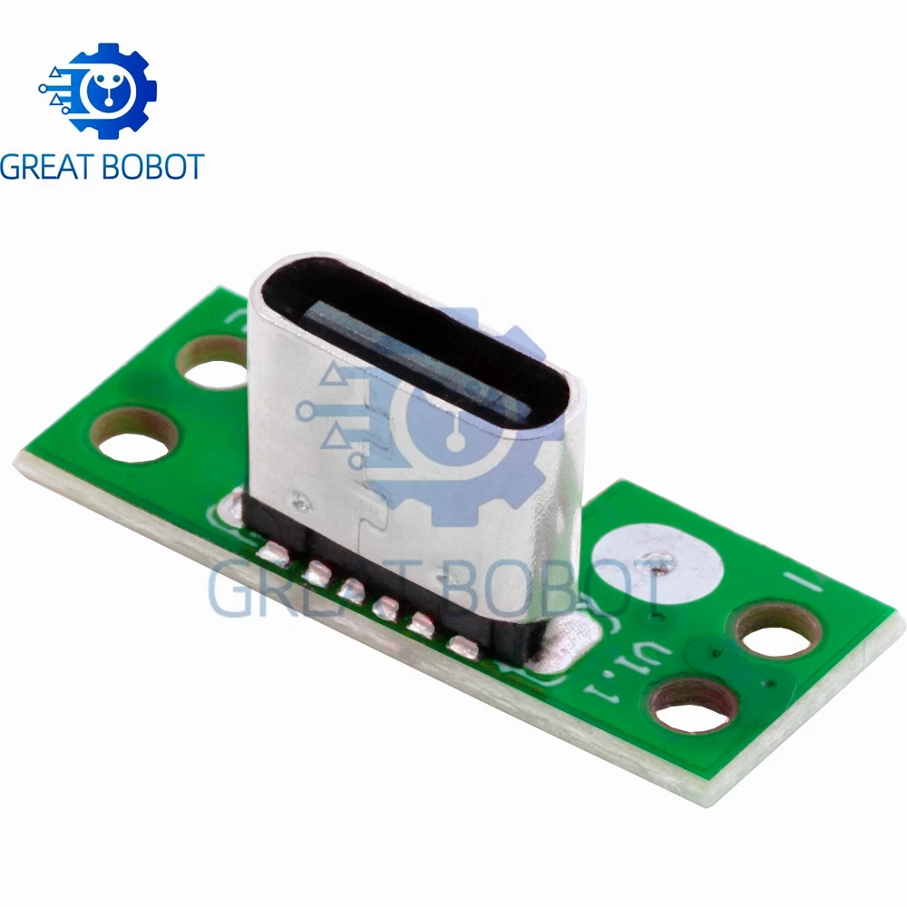 6-Pin PCB Mount Type-C Female Socket Fast Charging Power Terminal Connector