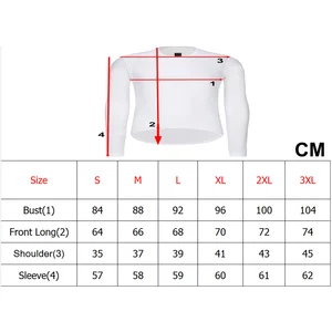 Manga Longa Bicicleta Esportes Ciclismo Camisa, Camada Base Roupa Interior, Bicicleta Corrida Jersey, Camisola, Camada Base, 2022 10 principais vendas bretelle ciclismo longo verão - №2