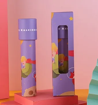 1pcs 만화경 교육 장난감 만화 종이 마술 변화 무쌍 비 조절 가능한 컬러 세계 장난감 어린이 클래식 장난감 선물