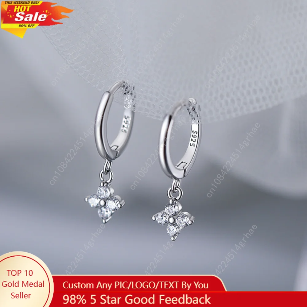 

925 Sterling Silver leaf Earrings For Women Trendy Earring Jewelry Prevent Allergy Party Accessories Gift