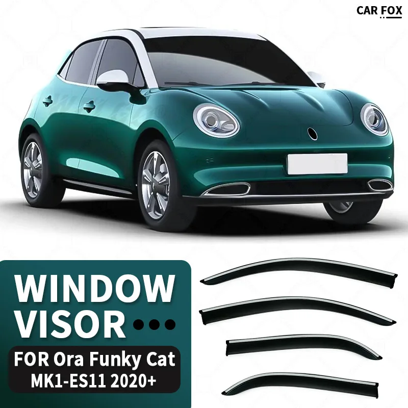 For Ora Funky Cat Window Visor Weather Strip Sun Visor Car Visor car window rain visor