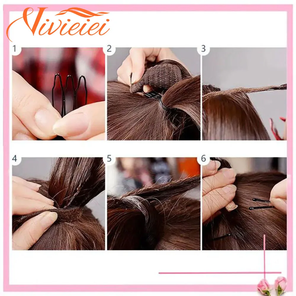 VIVIEIEI Ponytail Hair Extension 22 Inch 100g Natural Black Ponytail Extension Clip in Wrap Around Hair Extension Hairpieces