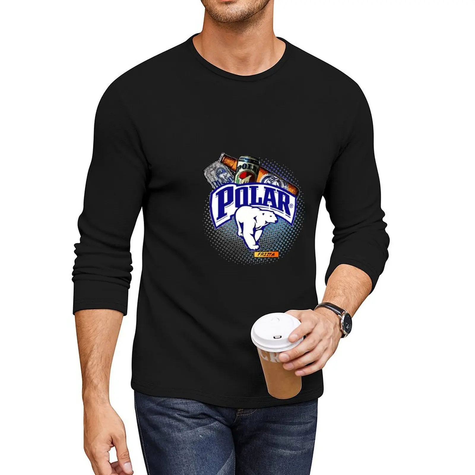 

POLAR BEER VZLA Long T-Shirt man clothes anime clothes sweat shirts custom t shirts oversized t shirts for men