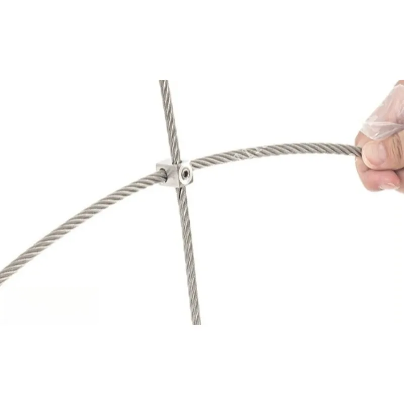 10-Piece package of 304 stainless steel wire rope, cross fixing chuck buckle, cross buckle fastener, wire rope cross buckle
