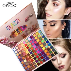 OWOSC-paleta de sombra de ojos, Kit de maquillaje cosmético, polvo de sombra de ojos con brillo mate, 99 colores