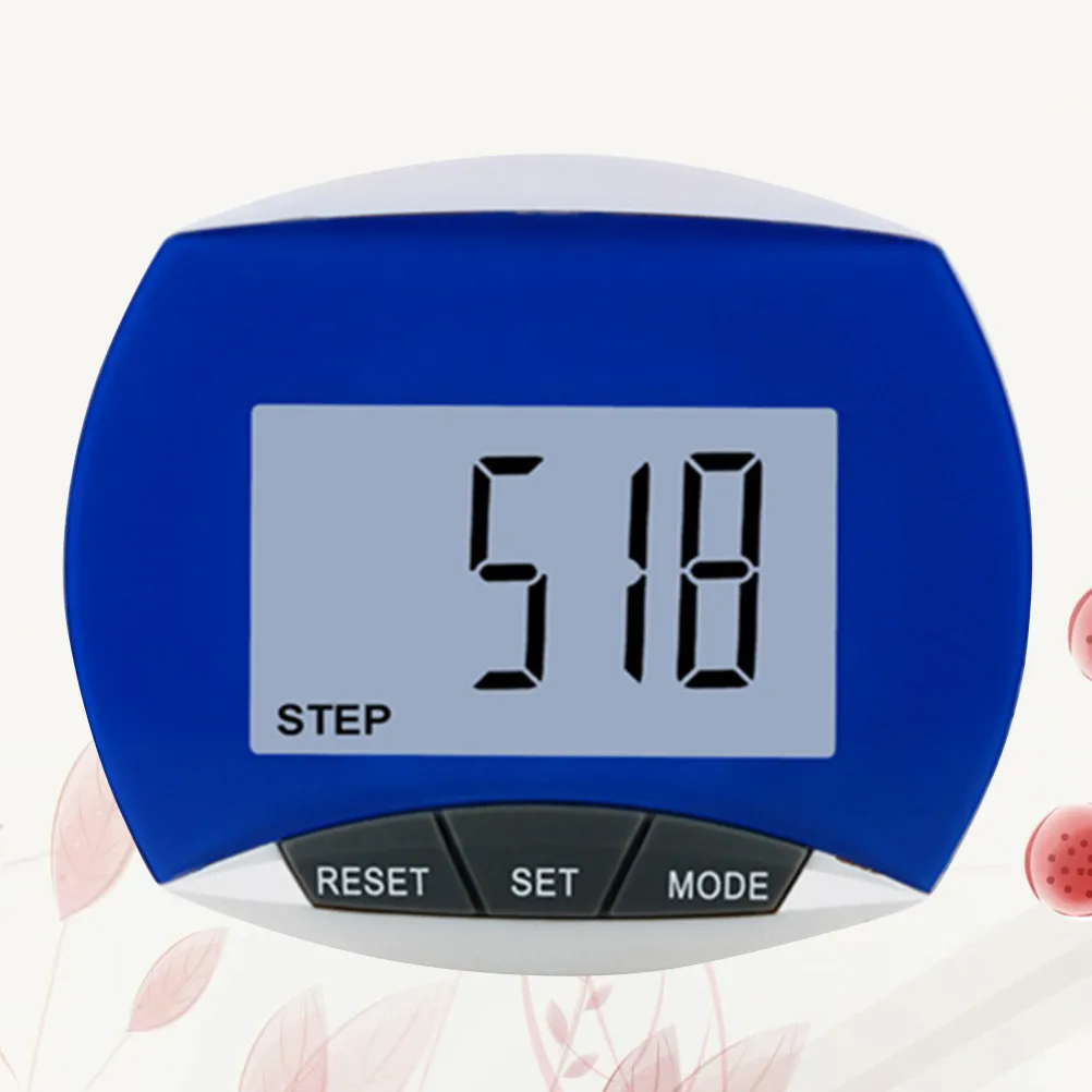 Multifunctional Pedometer Portable Running Pedometer Blue Easy Use Fitness Tracker Sports Accessories for Men Women Walking