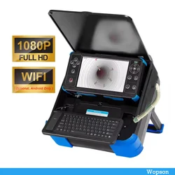 New Wopson FH1 Full HD Output 30M PTZ Rotation Drain Sewer CCTV Pipe Inspection Camera With Meter Counter