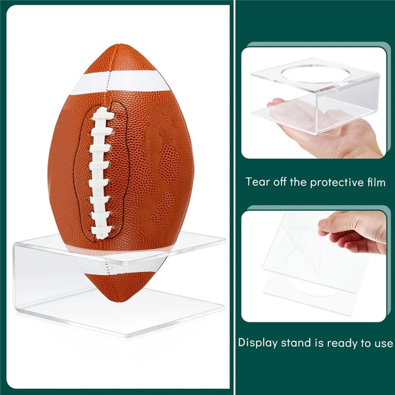 【Supernew】Supporti da calcio in acrilico trasparente per espositori da calcio per basket, calcio