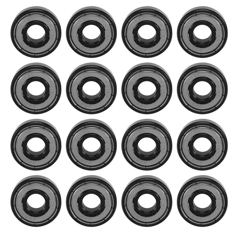 16Pcs Ceramic 608 Bearings 8X22X7mm ABEC-11 Hybrid 6 White ZrO2 Balls Skateboard Bearing Skating Inline Roller image 3