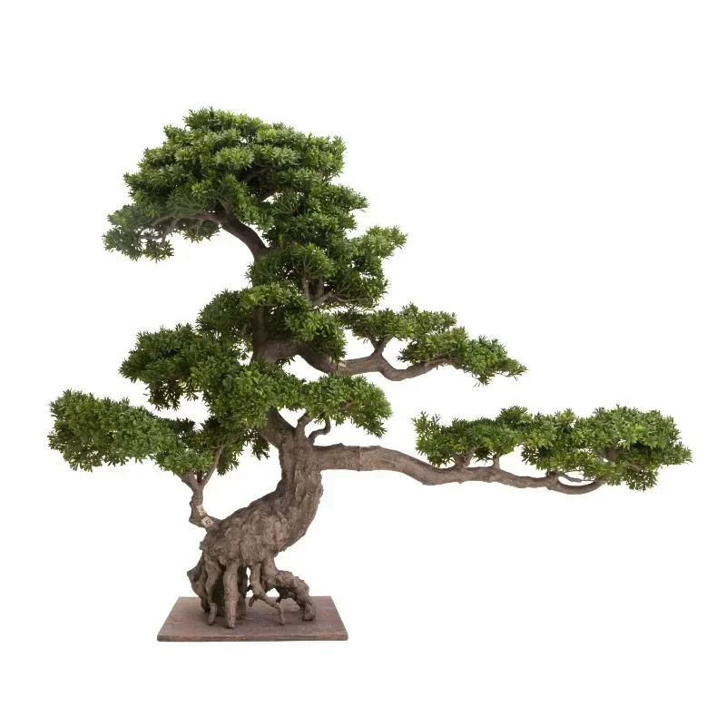 

Искусственное растение гигантский пейзаж дерево Podocarpus 180 см большой искусственный бонсай для сада домашний декор