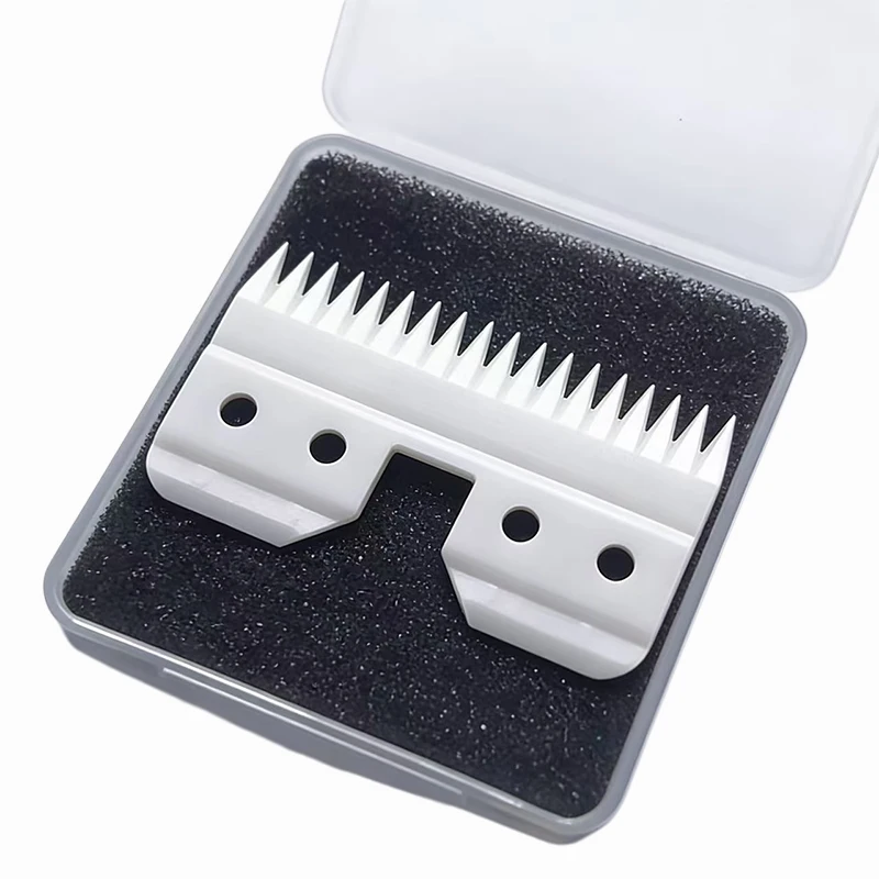 pacote-com-5-laminas-de-ceramica-e-aco-de-18-dentes-para-cortadores-oster-fast-feed-para-cortadores-de-caes-a5-para-wahl-km2-km5-km10-para-andis