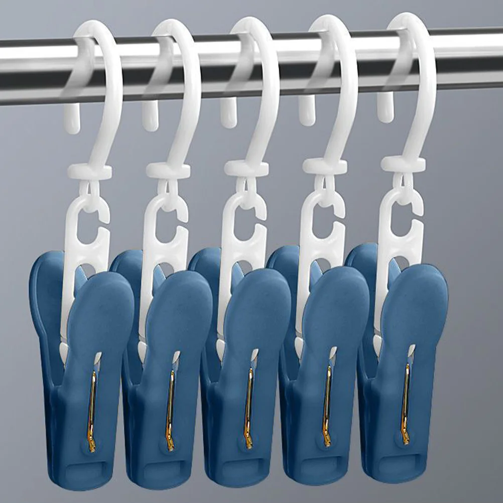

30pcs Laundry Hook Clips Heavy Duty Reusable Plastic Clothes Pin For Clothing Hats Boots Socks Towels Storage Organizer Home