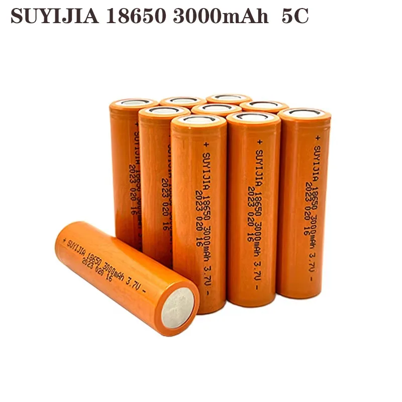 

18650 3.7V 3000mAh 5C Discharge High Capacity Rechargeable Lithium-ion Battery for Flashlights Toys Cameras Trams Drones