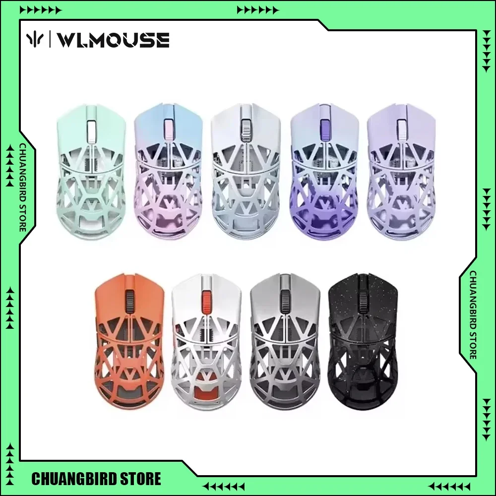 Wanling Lightweight Customize Gaming Air Mouse Wlmouse Beast X Mini Mouse Magnesium Alloy Dual-Mode Wireless Gamer Accessories