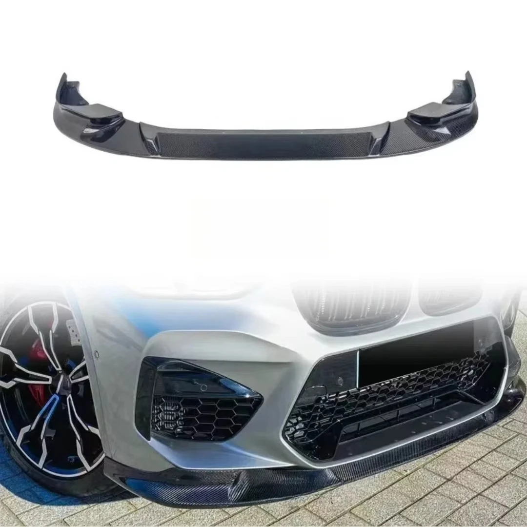

Автомобильные детали для X3M, модифицированный передний бампер, губа F97, углеродное волокно, 3D-стиль, передняя губа, передняя лопата для подбородка, обновленный комплект кузова