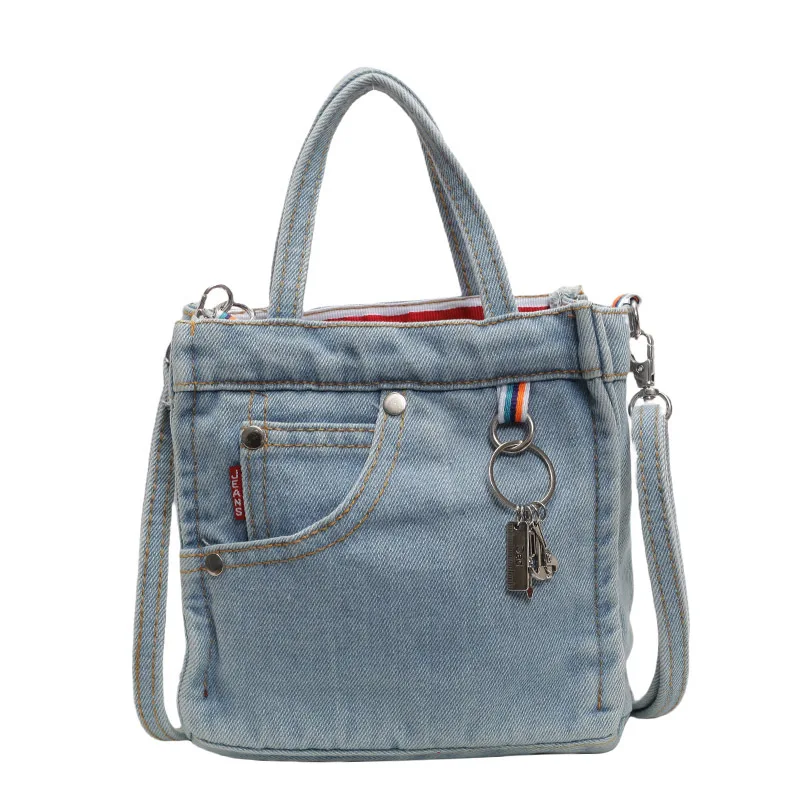 Bolsa jeans casual feminina, bolsa de ombro pequena, tiracolo, bolsa tiracolo, bolsa mensageiro para senhora, nova, 2024