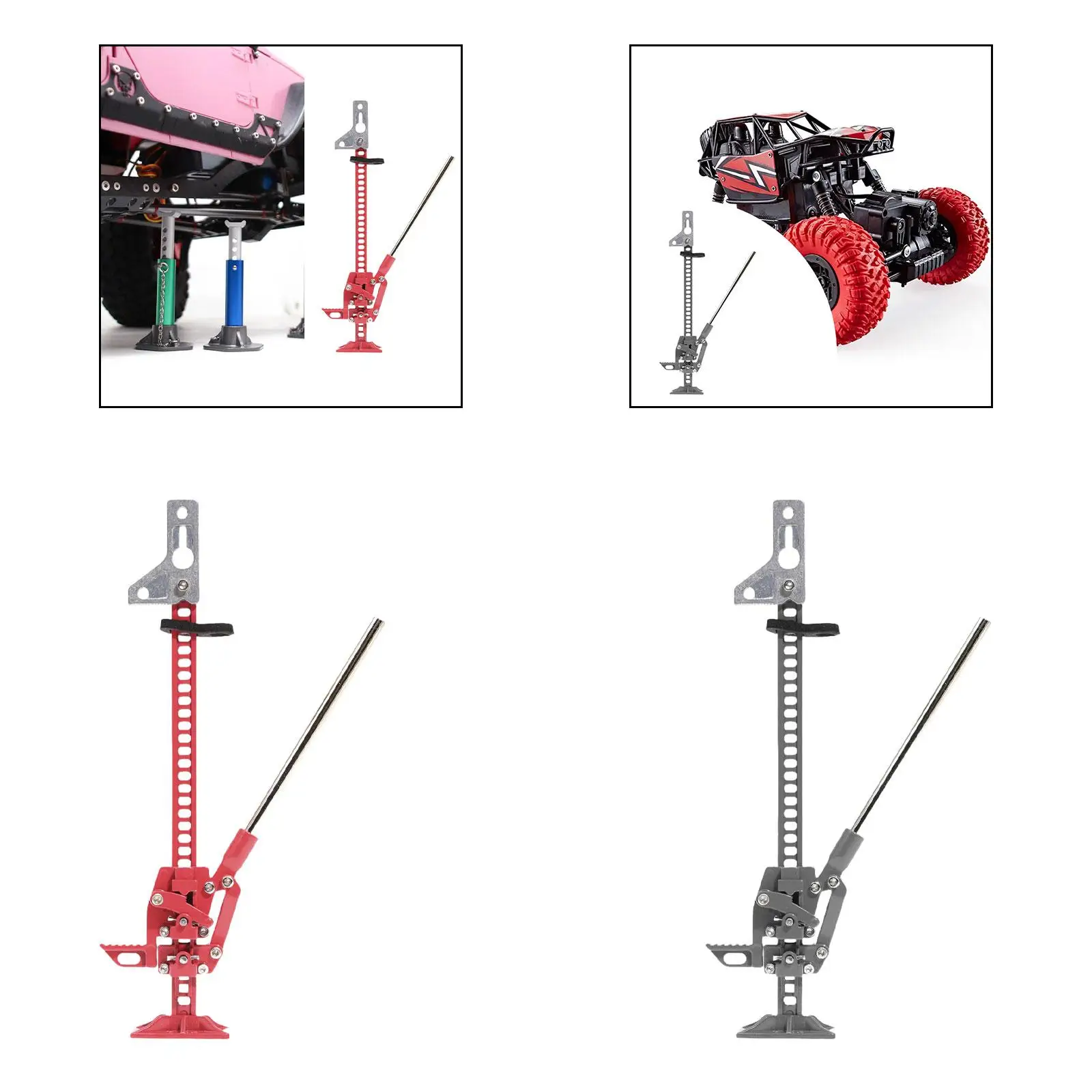 

Раздвижной домкрат в масштабе 1/10, аксессуары для радиоуправляемых автомобилей, алюминиевая имитация ландшафтного дизайна, простой в использовании для радиоуправляемого гусеничного автомобиля