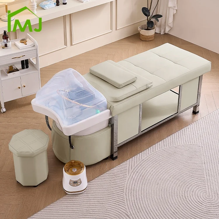 #Salon Hair Washing Head Spa Bed Machineless Version of the Water Cycle Shampoo Bed With Lamp