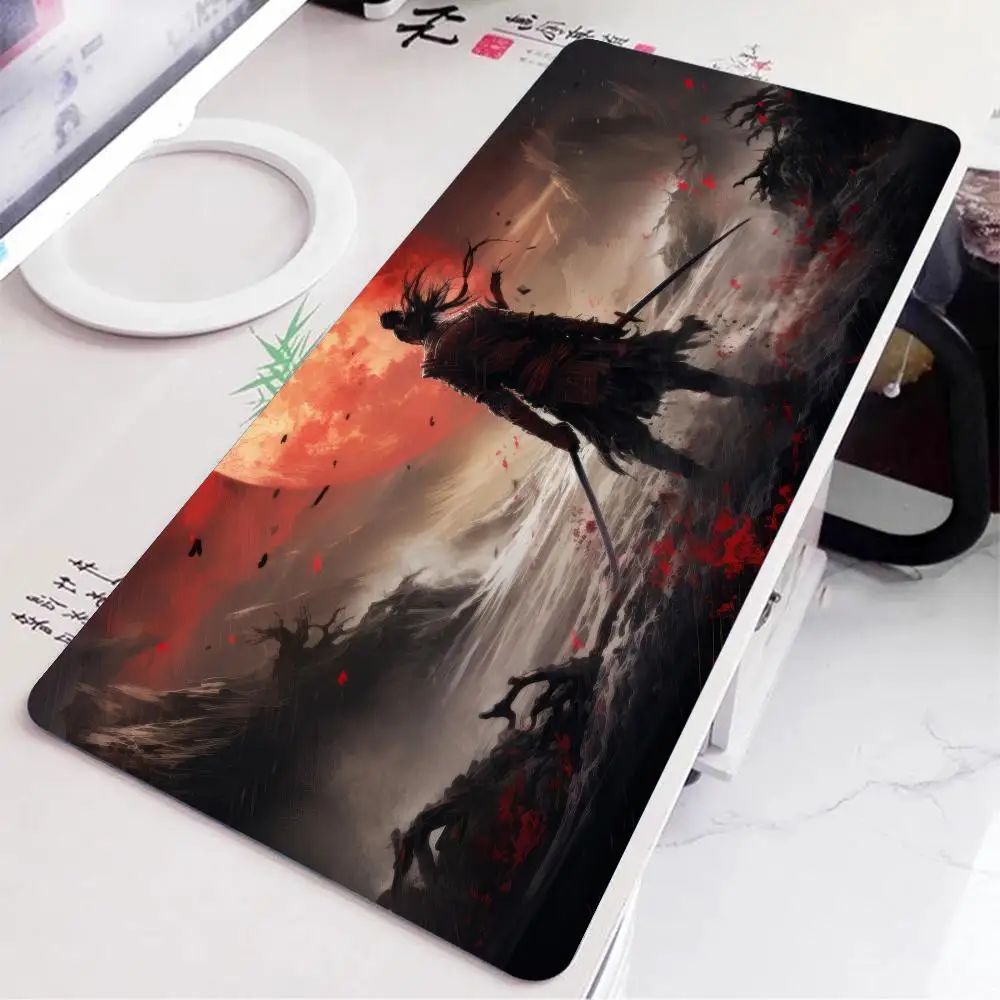 

Коврик для мыши Samurai Warrior, большие игровые нескользящие коврики для мыши, ноутбук, планшет, ноутбук, игровой коврик, подушка для стола, мини-ПК, игровой коврик
