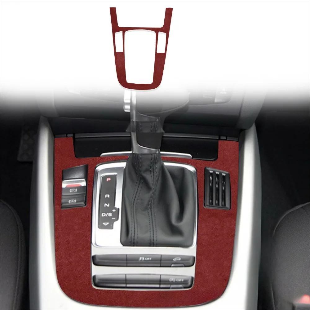 

For Audi A4L A5 B8 2009 2016 Suede Gear Shift Panel A Type Decorative Stickers Car Interior Upgrade Premium Luxury Accessories