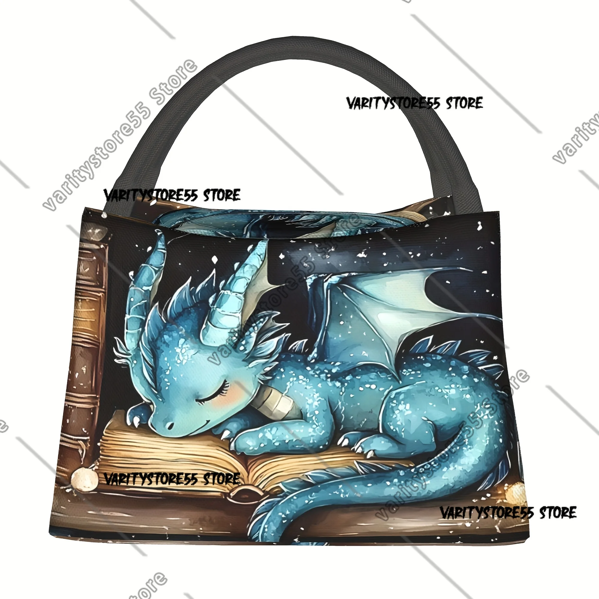 

Изолированная сумка для обеда с синим драконом, портативный холодильник, термосумка для обеда, рабочий пикник для офиса, пикника, пляжа