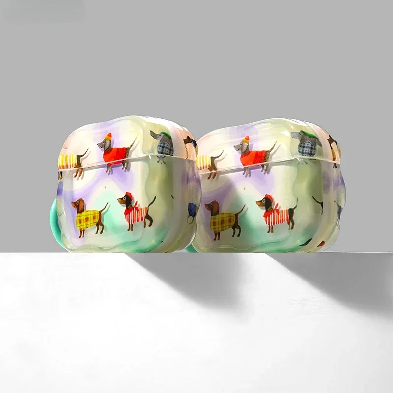 Sausage Dog  Airpods Pro/1/2/3/4 Case Cover Decoration Cute Dog Custom Protective Case for Airpods Headset Accessory Niche Gift