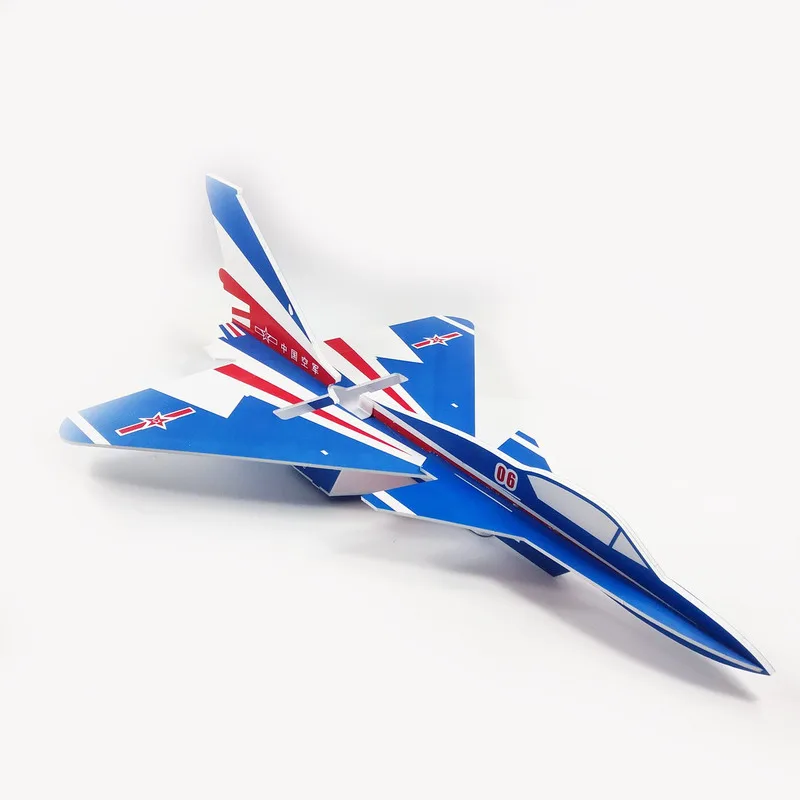 2023 New Model Kt Board Machine J10 Crash Resistant Su27 Fixed Wing Assembly Remote Control Aircraft Diy Kit Toy Gift