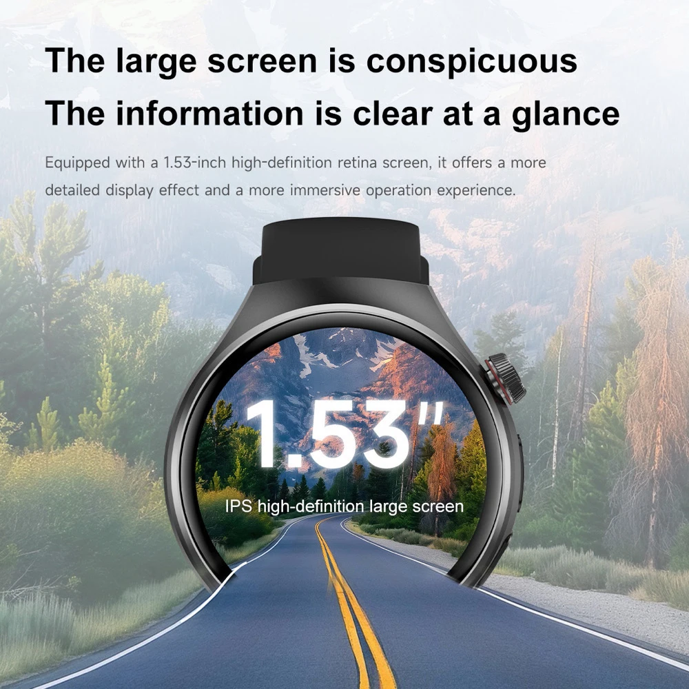 البوصلة مقاوم للماء بلوتوث دعوة Smartwatch SOS التنفس ضوء لفتة التحكم باللمس الرياضة ساعة ذكية معدل ضربات القلب الموسيقى