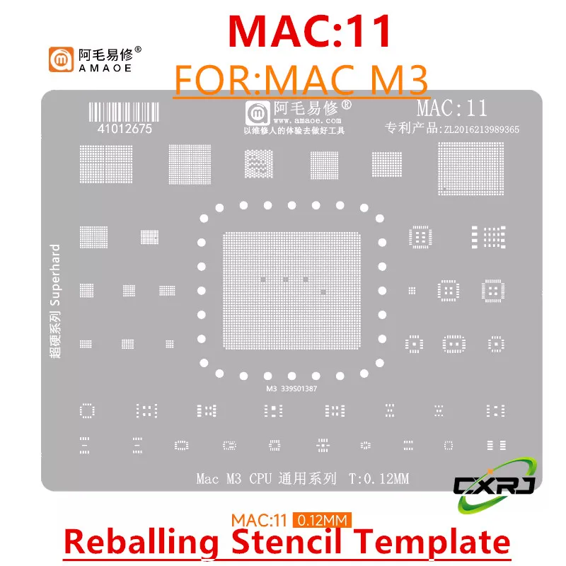�y�Z�[�����zAmaoe BGA���{�[���X�e���V�� Mac Macbook Pro Air M5 M4 M3 339S01387 339S01450 CPU�|�W�V���j���O�v���[�g���A�t�l�b�g