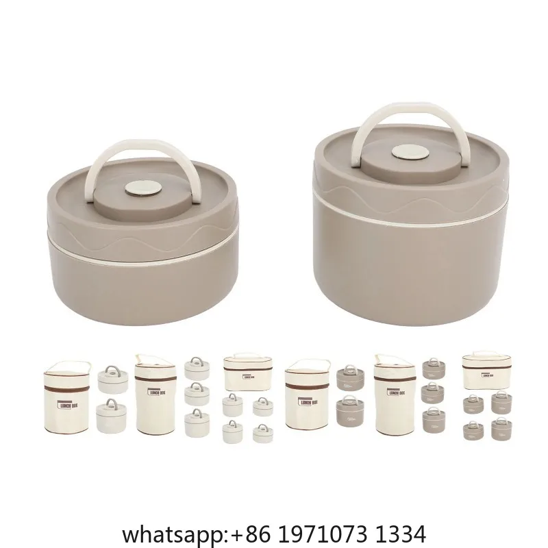 Thermal Lunch Box  304 Stainless Steel Multifunction Portable Insulated Lunch Container with Thermal Bag For School Student