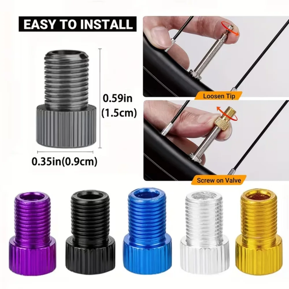 20-Piece Valve Stem Cap Set, Aluminum Alloy Multi-Mode Valve Dust Cover, Suitable for Cars and Motorcycles view 5
