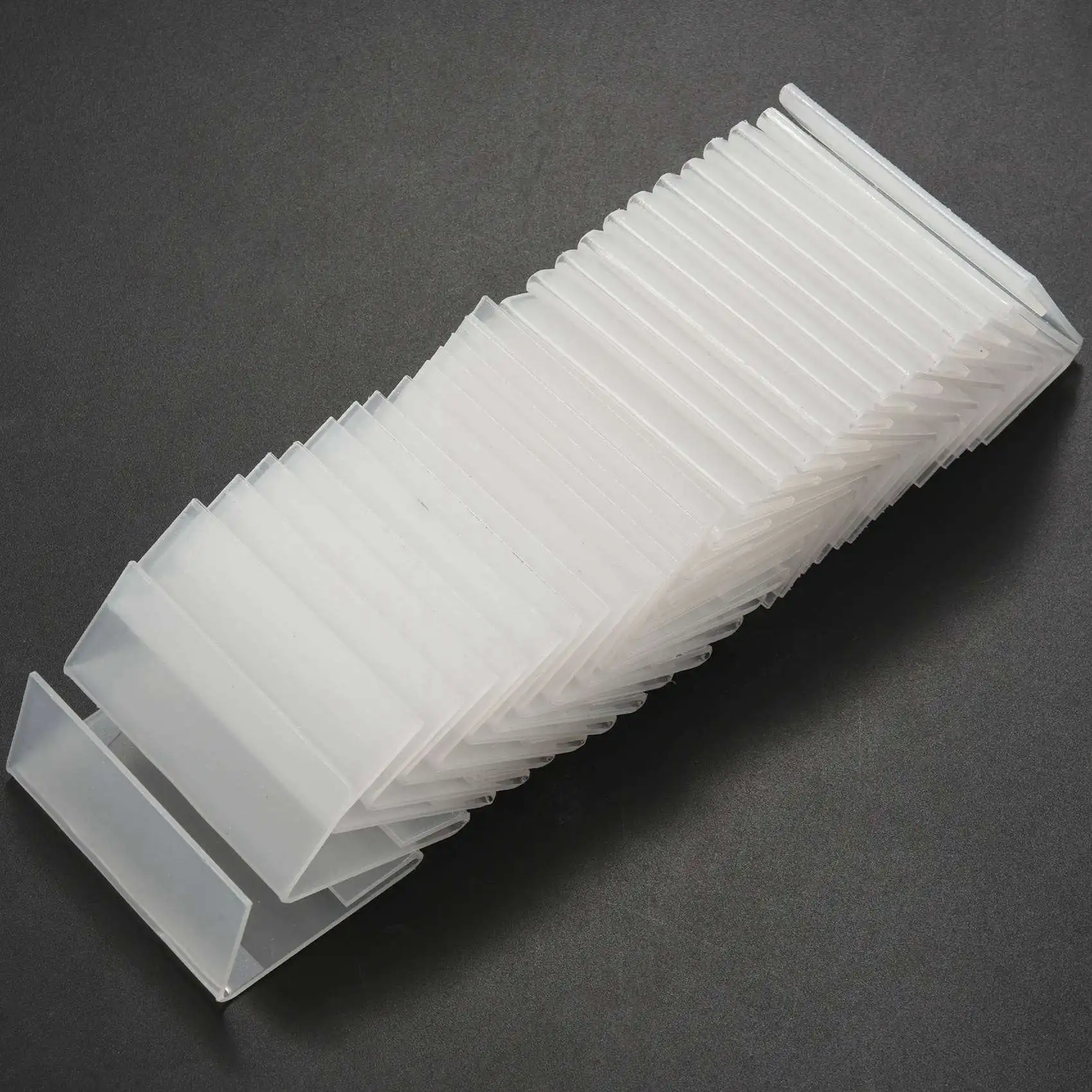 60Pcs Sign Display Holder Price Name Card Tag Mini Sign Label Counter Top Stand Case 6Cm X 4Cm-Y18A
