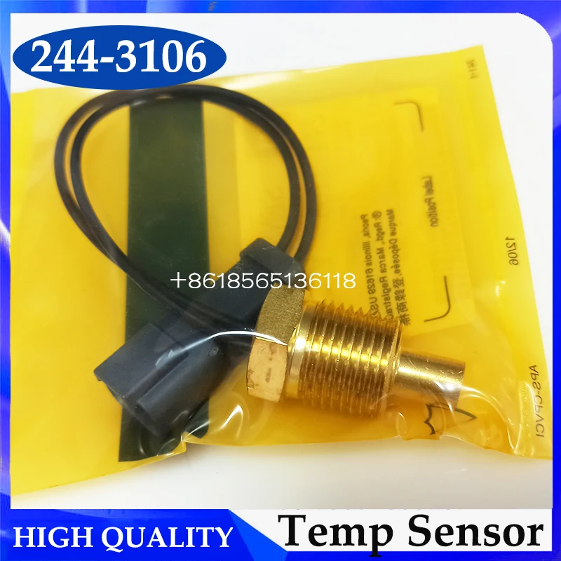 Water Temp Sensor 244-3106 2443106 For Caterpillar 3054 3054B 3054C