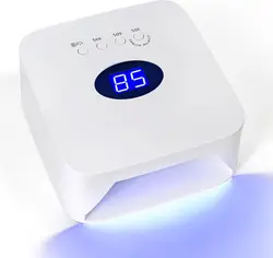 Rechargable UV LED Nail Lamp Dryer With HD Display Smart Nail Drying Lamp for Fast Dry Curing All Gel Nail Polish Manicure Tools