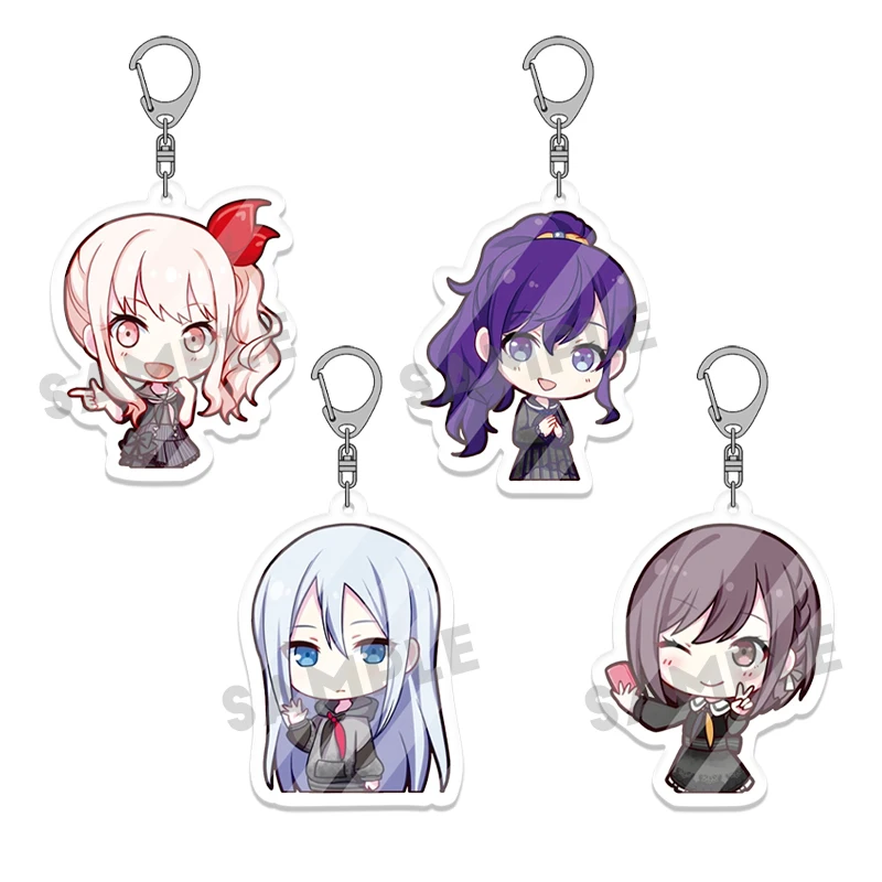 5pcs Anime Characters Acrylic Keychain Set, Gift for Cosplayers