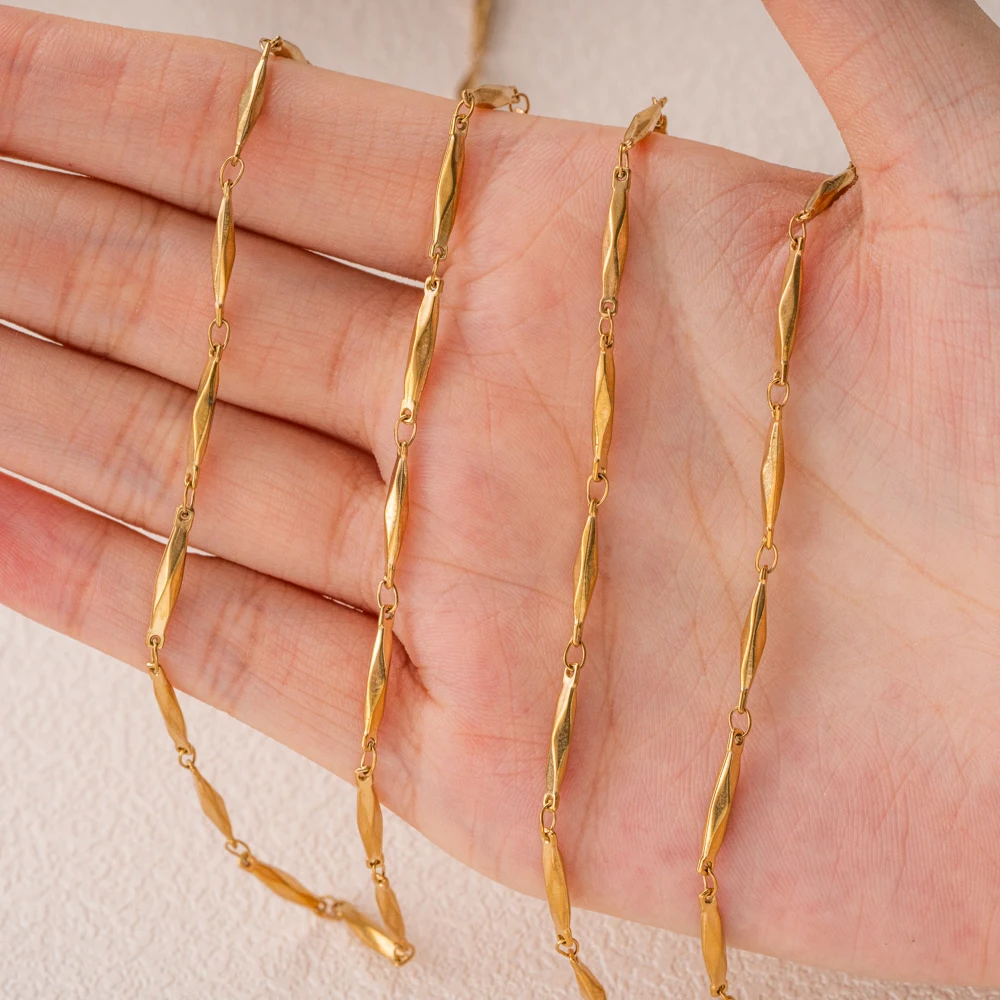 1M Edelstahl-Stabketten für DIY Handgemachte Halsketten Armbänder Schmuckherstellung Bastelmaterialien Zubehör – Detail 6