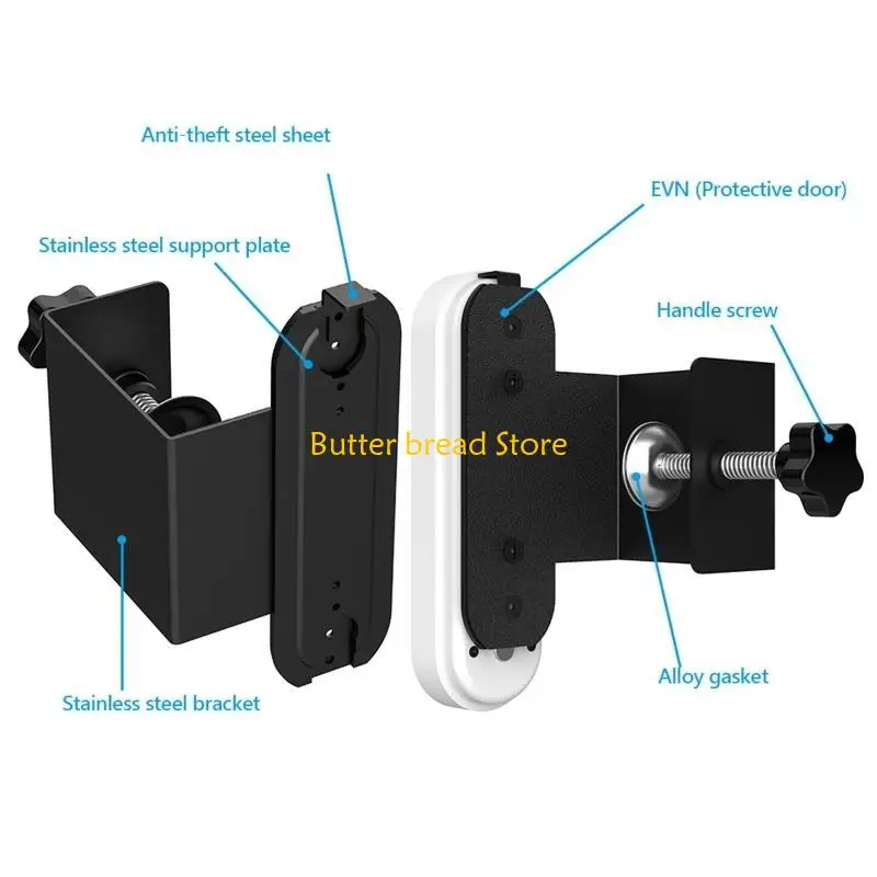 W89C Anti-Theft Doorbell Holder No-Drilling Doorbell Door Mount for Home Apartment
