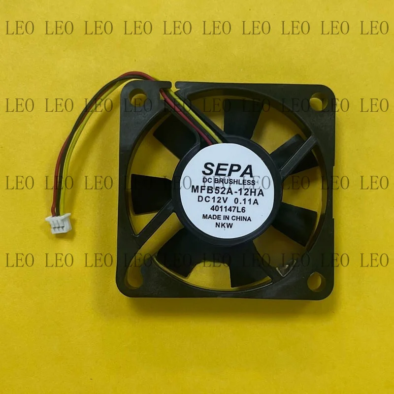 MY For SEPA MFB52A-12HA 5010 DC12V 0.11A 50*50*10MM 3-Wire Silent Cooling Fan