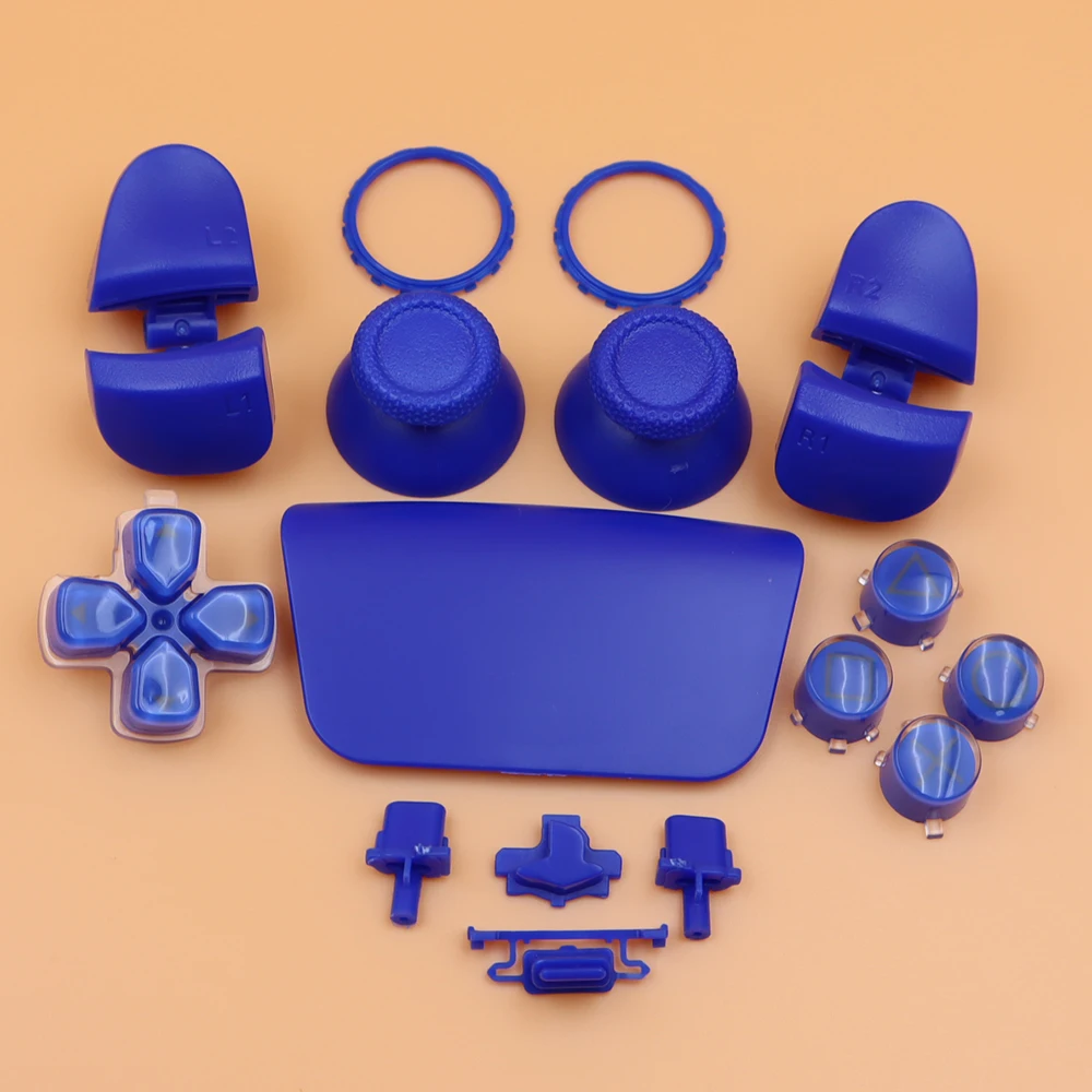 Juego completo de accesorios de botón controlador de juego para PS5 V3.0 BDM-030 d-pad teclas de cristal L1 R1 L2 R2 botón de disparo tapas de palo de pulgar