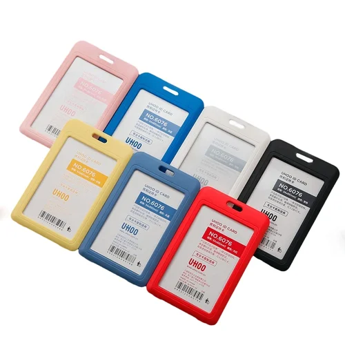 Imagen 2 del producto Funda protectora para tarjetas de crédito comerciales, funda para tarjetas de identificación de trabajo para personal, funda para tarjetas de identificación, mujeres, hombres, estudiantes, tarjetero de autobús, 1 Uds.