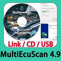 V4.9 MultiEcuScan scanner automotriz inspection tools Automobile Maintenance Code reader Repair interface tuning Multi Ecu Scan