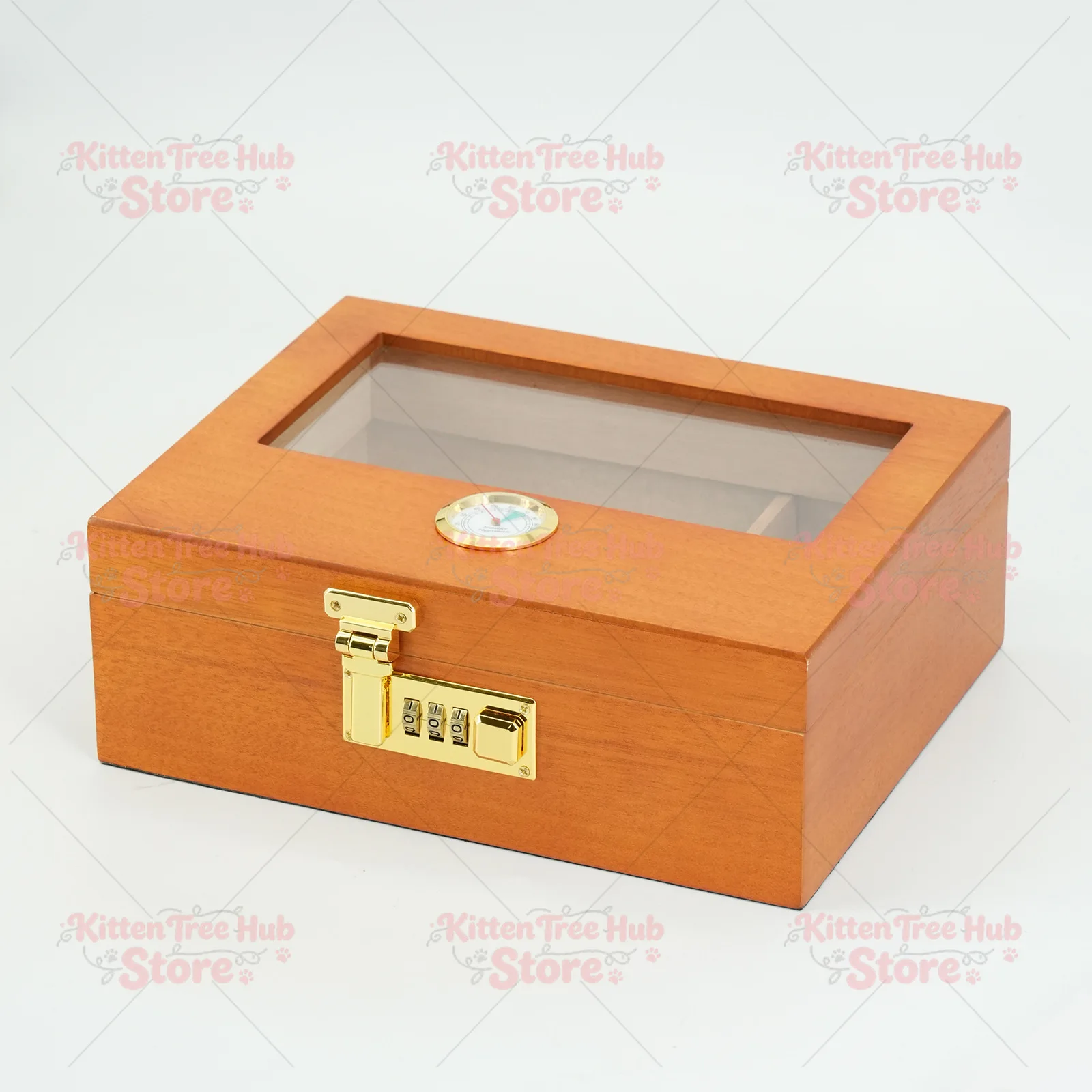 Cigar box password lock cigarette box can display new glass cigar box models