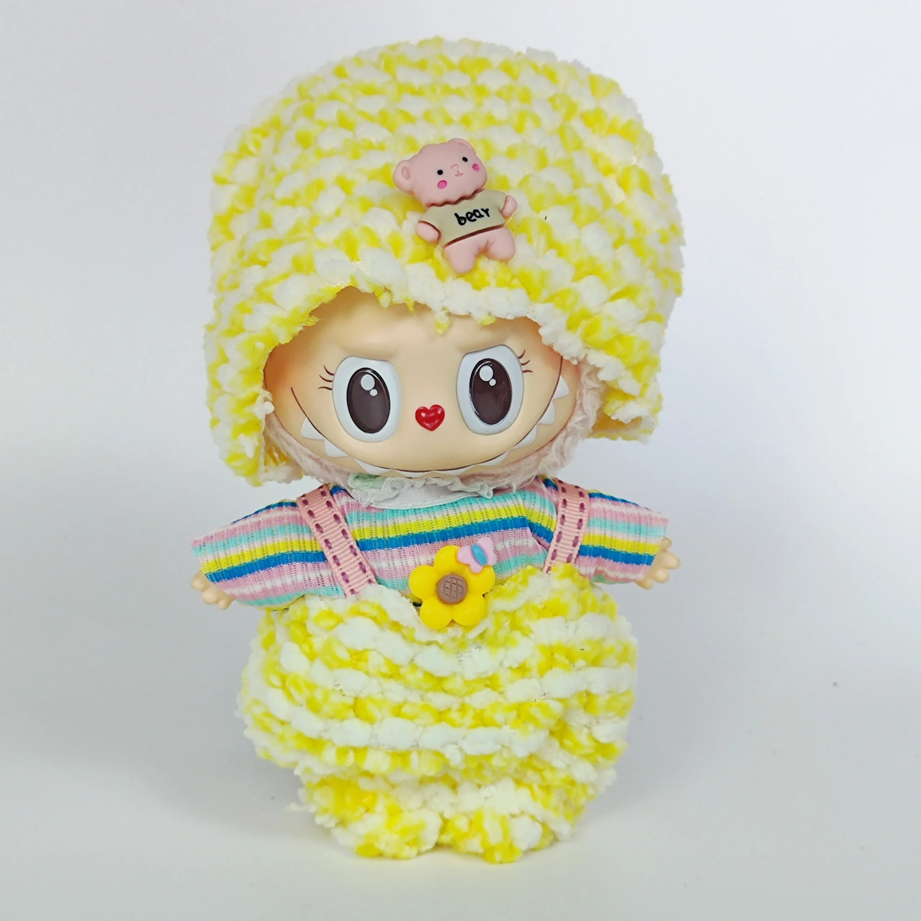 Clothes for Labubu clothing accessories v2 v1 idol doll clothing fashion cute striped cosplay dress outfit