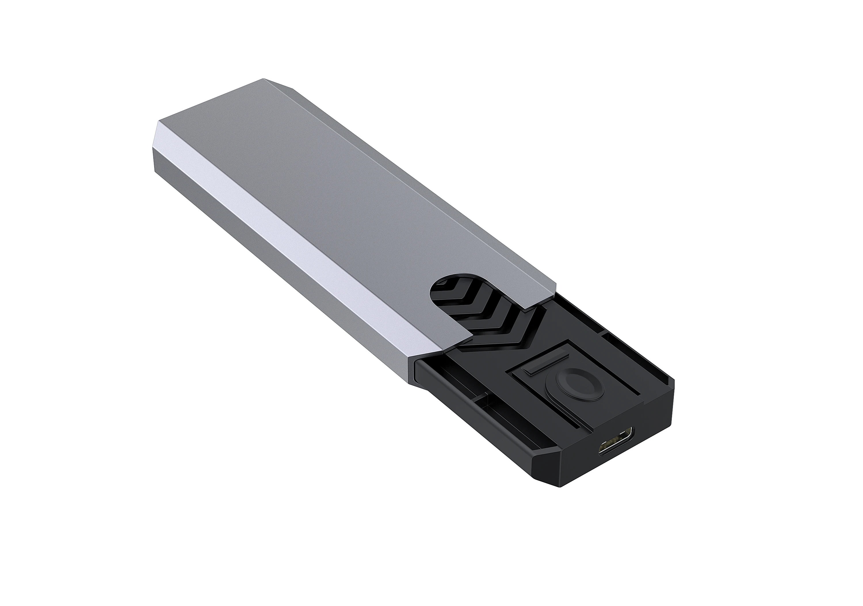 M2 external SSD enclosure, mechanical reader with aluminum cooling, supports dual-protocol NVMe/NGFF case