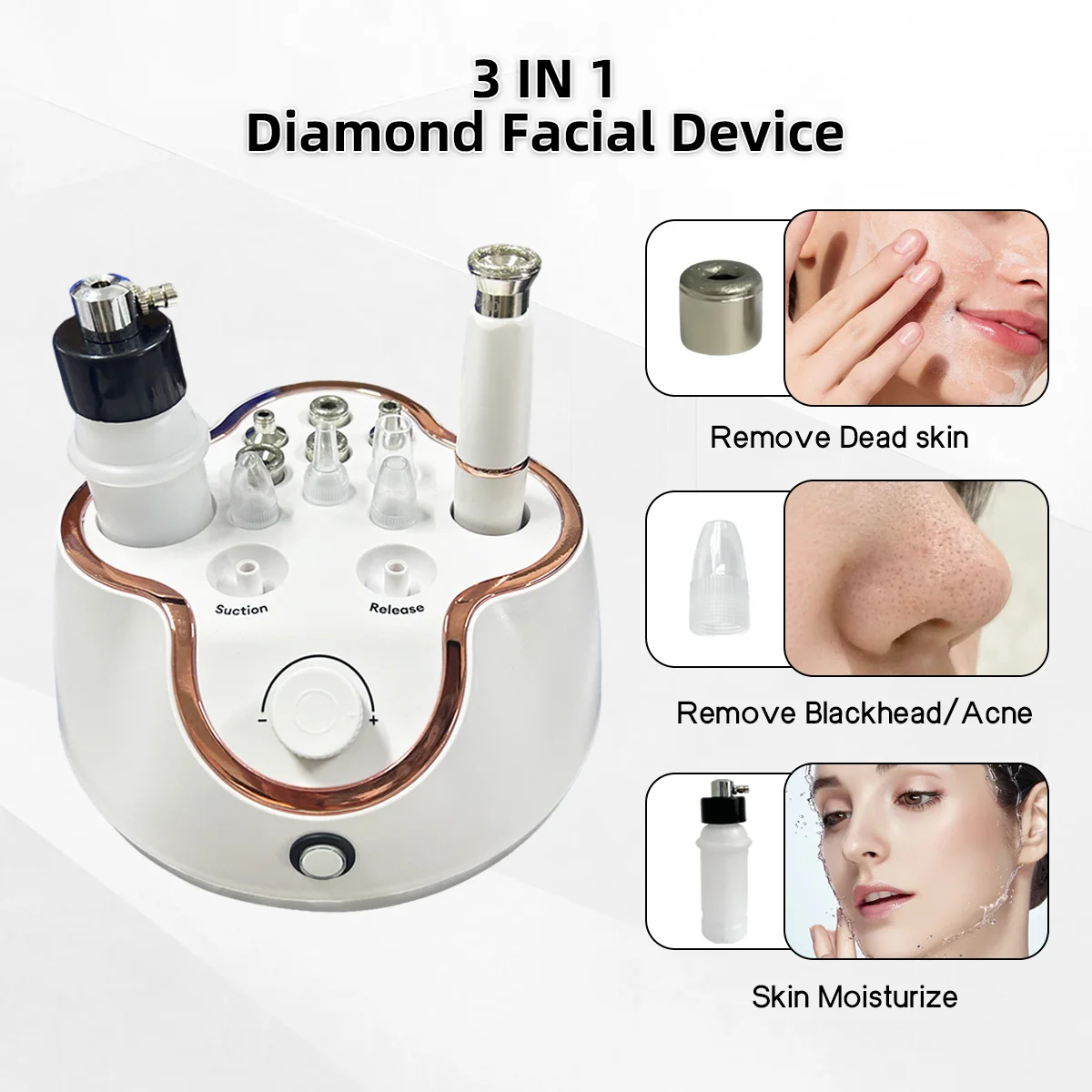 Diamond Microdermabrasion Machine Home Facial Professional Exfoliation Hydration Multifunctional Deep Cleansing Beauty Device