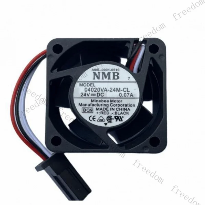 HTS   For NMB 04020VA-24M-CL 24V 0.07A 1.68W 3-Pin Female 40x20mm Fanuc Inverter Fan