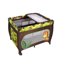 Crib Multifunctional portable foldable mobile with diaper care table newborn crib activity play bed