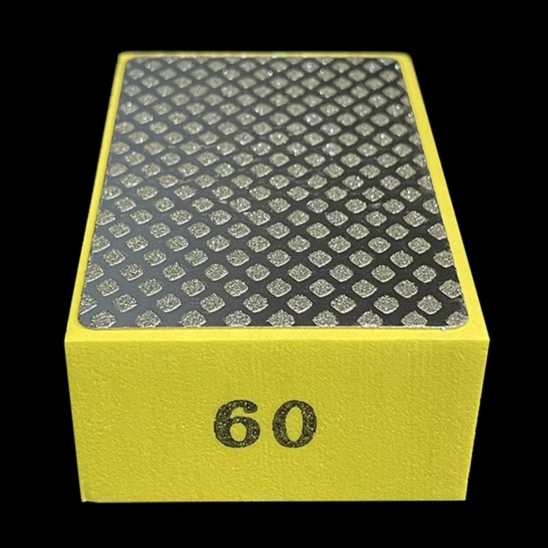 4 Pcs Sanding Blocks Grit 60# 100# 200# 400# Diamond Hand Polishing Pad 9x5.5cm/3.54x2.17'' for Metal Tiles Grinding Dropsale