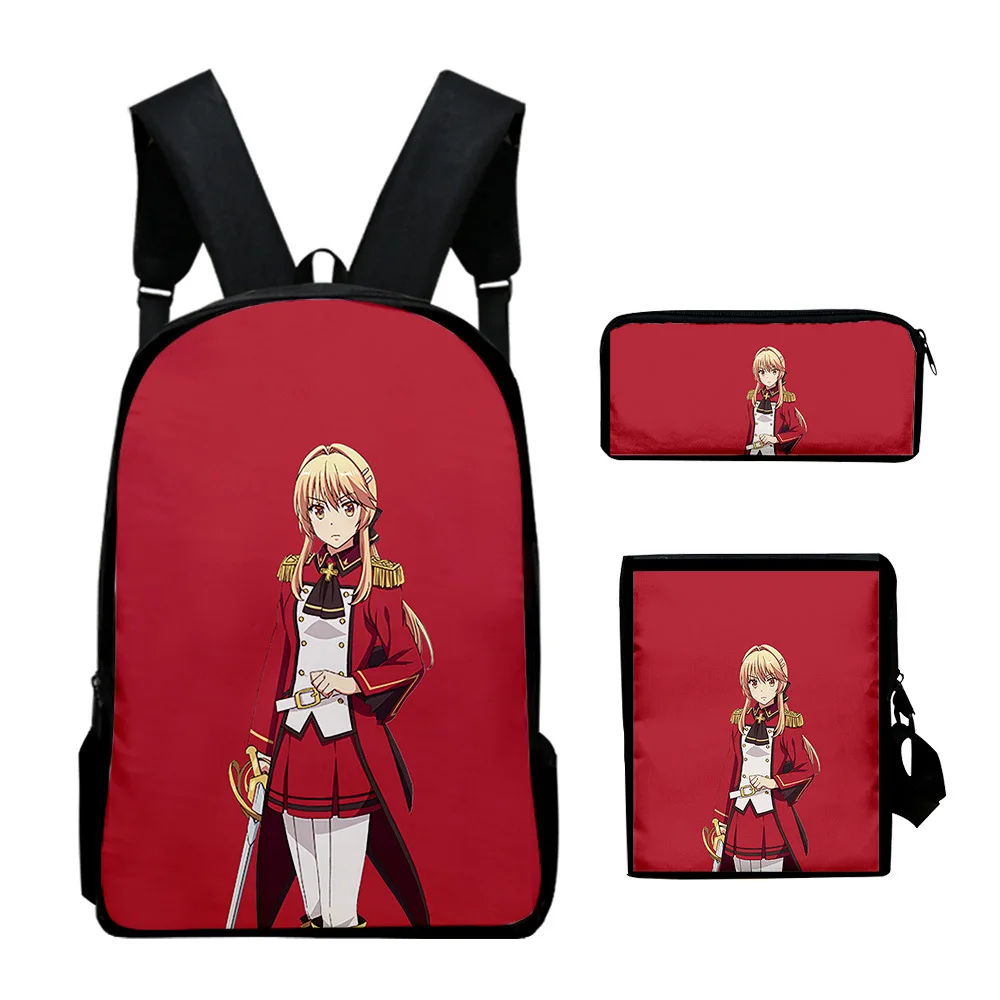 Classic The Kingdom Reconstruction of Realistic Braves 3D Print 3pcs/Set Bags Laptop Backpack Inclined shoulder bag Pencil Case